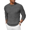 COOFANDY Men Dress Crewneck Sweater Pullover Knit Long Sleeve Casual Slim Fit Sweater - 3 of 4