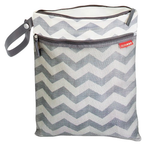 J.L. Childress 5-in-1 Diaper Bag Organizer - Grey/Chevron