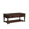 Farmhouse Coffee Table, Retro Movable Table with Wheels, Rectangular Center Table for Living Room – The Pop Home - 3 of 4