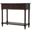 Classic Console Table with Storage Drawers and Bottom Shelf-ModernLuxe - 4 of 4