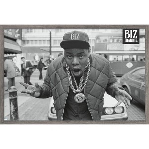 Trends International Biz Markie - London Street Framed Wall Poster Prints Barnwood Framed Version 22.375" x 34" - 1 of 4