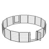 Sevobal Pet Carriers, 16 Panels Freestanding Dog Fence with Support Feet and Gates, Portable Fence for Yard Camping, Black, 139.13"*139.13"*31.7" - 3 of 4