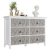 Fluted 6 Drawers Dresser for Bedroom, Farmhouse Dressers Chest of Drawers Organizer Storage, Wood Modern Chest of Drawer with Fluted Panel, Wide - 4 of 4