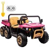 24V 2-Seater Kids Ride-On Dump Truck - Parent Remote Control, 4WD Power, Electric Dump Bed & Shovel, 6-Wheel Design for Ages 3+ - 2 of 4