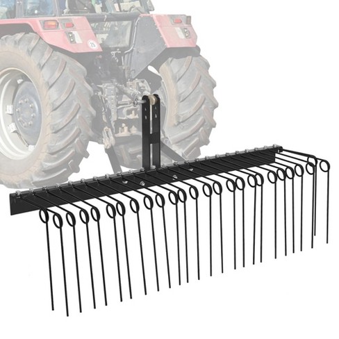 60 Inch Pine Rake, 26 Coil Spring Rake For Cat0 Cat 1 : Target