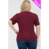 Slickblue Women's Plus Size Short Sleeve Tee, Soft Stretch Fit, Classic Round Neck, 10 Color Options, Size 1XL-3XL - 3 of 4