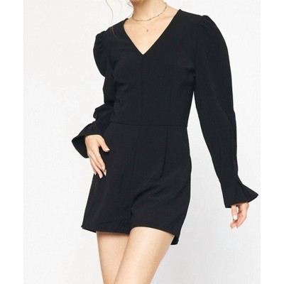 Women's Long Sleeve Romper - entro