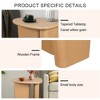 LIVAREEmlen Tapered Tabletop Side Table(NATURAL WOOD) - 3 of 4