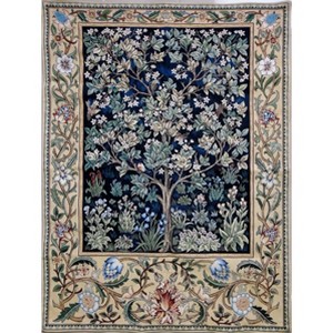 Signare USA William Morris Tree Of Life Blue 41 x 55 " Blue Wall Hanging Tapestry - 1 of 1