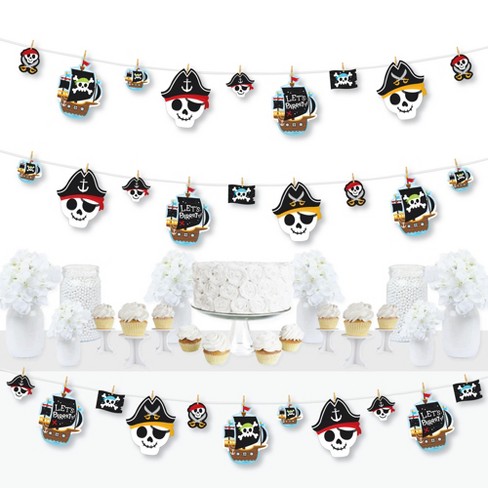 Big Dot Of Happiness Pirate Ship Adventures - Skull Birthday Party Diy  Decorations - Clothespin Garland Banner - 44 Pieces : Target