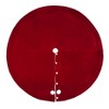 Haute Decor 80" Burgundy Velvet Santa Bag Tree Skirt - 2 of 4