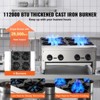 VEVOR Commercial Gas Stove with 4 Burners, Propane and Natural Gas Countertop Cooking Stove Range, Stainless Steel Gas Hot Plate - 3 of 4