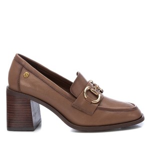 Carmela Collection Women's Leather Loafers 161127 - Taupe, 6 - 1 of 4