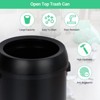 17 Gallon/65 Liter Trash Can, Fingerprint-Proof Stainless Steel Garbage Can - 2 of 4