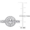 EVERLY JEWELRY | Sterling Silver 1/5 CT Diamond TW Engagement Ring - 3 of 4