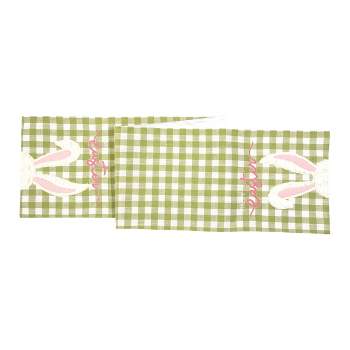 C&F Home 13" x 72" Easter Bunny Ears Embroidered Table Runner