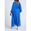 ELOQUII Women's Plus Size Chiffon Balloon Sleeve Maxi Dress - 3 of 4