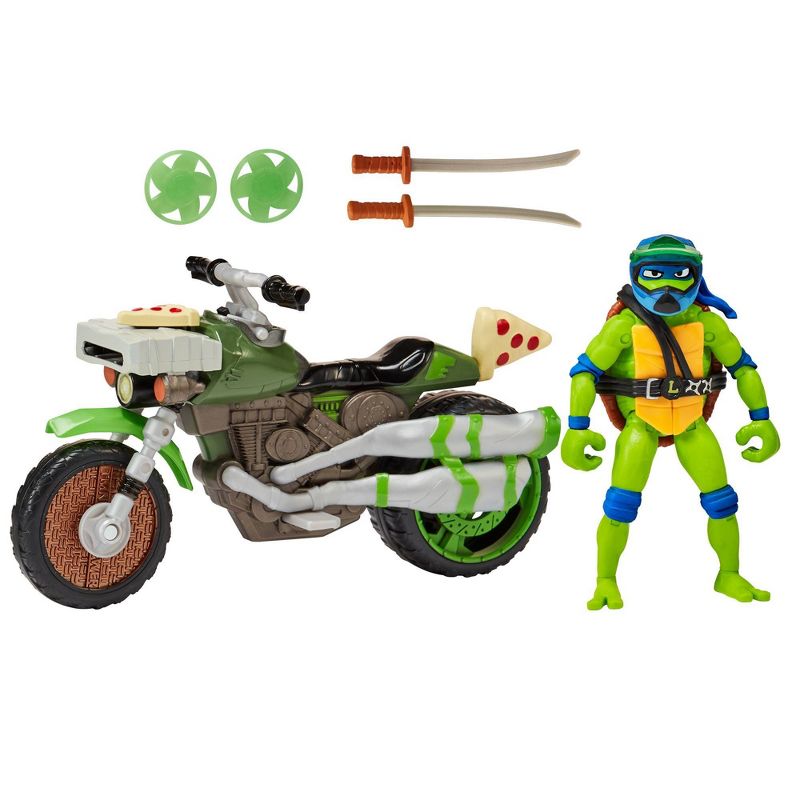 Teenage Mutant Ninja Turtles: Mutant Mayhem Ninja Kick Cycle with Leonardo Action Figure, 4 of 10
