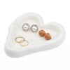 Unique Bargains Decorative Trinket Ceramic Jewelry Tray for Earrings Necklaces 6.1x5.3x1.0 inch - image 4 of 4