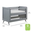 BreathableBaby Breathable Mesh 3-in-1 Convertible Crib, Gray, Greenguard Gold Certified - 3 of 4