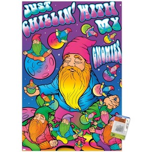 Trends International Ali Chris - Just Chillin' With My Gnomies Unframed Wall Poster Prints - 1 of 4