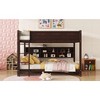 Grungis Queen Over Queen Loft Bed with Storage Cabinets and Charging Station,Bunk Bed with Ladder and Guardrails,Loft and Bunk Bed for Bedroom - 2 of 4