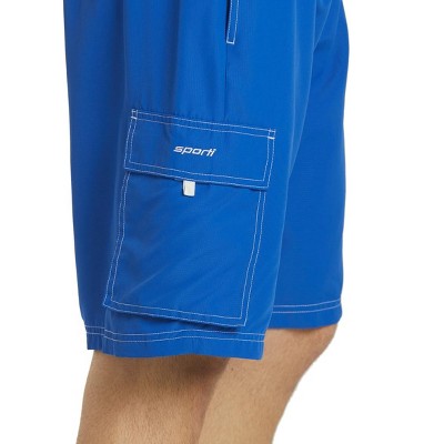 Мужские брюки Sporti Sporti Men's Hybrid Cargo Swim Trunk Black Large — фото 8