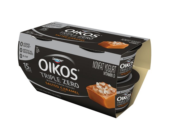 Dannon Oikos Salted Caramel Flavored Blended Greek Yogurt - 5.3oz/4ct