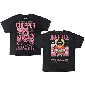Men's One Piece Anime Tony Chopper Pink Panels Graphic T-Shirt Officially Licensed - 1 of 4