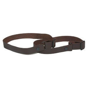 CTM Men's Coated Leather Solid Color Adjustable Armband Sleeve Garter - 1 of 4