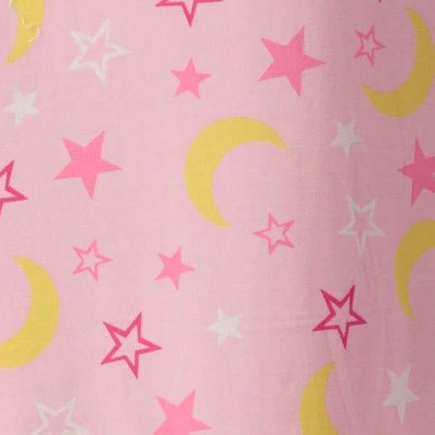 pink - celestial moon and stars