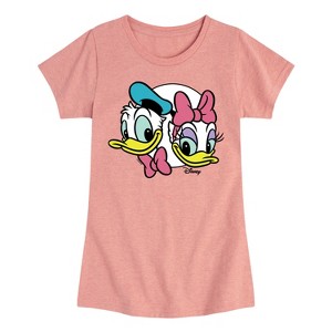 Girls' - Disney - Donald & Daisy Duck Fitted Short Sleeve Graphic T-Shirt - 1 of 4