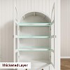 72" Tall Arched Kitchen Pantry Cabinet, Farmhouse Wood Pantry Storage Cabinet with Drawers, Door, Freestanding Versatile Pantry Cabinets - 2 of 4