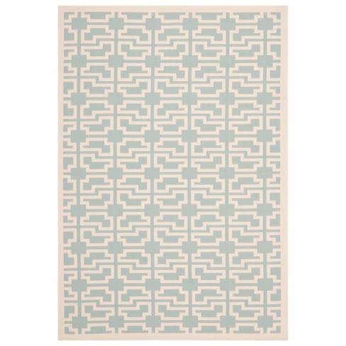 Grady 2' X 3'7 Indoor/outdoor Rug - Light Gray/teal - Safavieh : Target