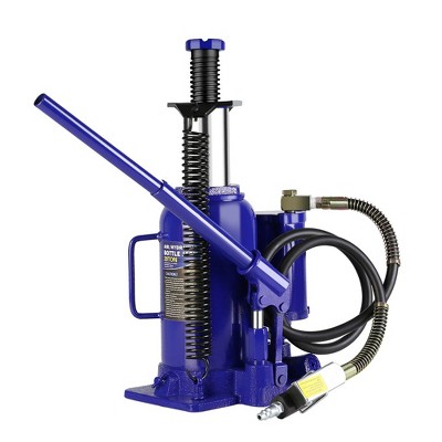 20 Ton Pneumatic Air Bottle Jack With Manual Hand Pump Air Hydraulic Jack For Heavy Duty Auto Trucks