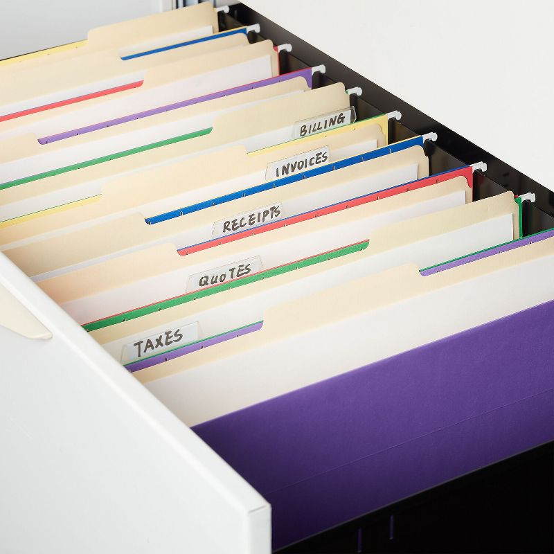 MyOfficeInnovations Hanging File Folders 5-Tab Legal Size Assorted Colors 25/BX 345001, 4 of 6