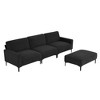 NicBex Sectional Sofa with Convertible Ottoman Velvet L Shaped Modular Sofa for Living Room & Apartment - image 4 of 4