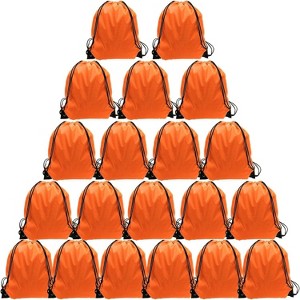 Waterproof Drawstring Backpack Bulk, Nylon Cinch Bags in 10 Colors for School, Gym, Sports - 1 of 4