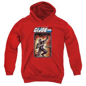 Boys’ G.I. Joe Snake Eyes Card Hooded Sweatshirt - 1 of 4