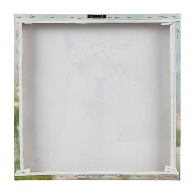 Sunshine Llama in Flower Fields Canvas Wall Art