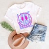 Simply Sage Market Women's Lake Girl Smiley Short Sleeve Graphic Tee - 2XL - White - 3 of 3