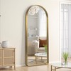 Aluminum Alloy Rounded Arch Full Body Mirror with Imitation Electroplating, 180x80x5cm (Deep, No Bracket) - 2 of 3