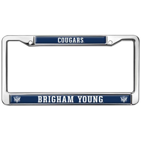 Brigham Young University Cougars Logo Full Size Standard License Plate Metal Frame - image 1 of 4