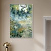 Art Remedy Green Moss Monet Garden Green Abstract Wall Art Framed - 2 of 4
