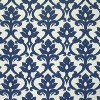 Outdoor Wicker Loveseat Cushion - Blue/White Damask - Pillow Perfect - 3 of 3