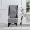 23.03" Faux Leather High-Back Accent Chair with Soft Padded Seat, Birch Wooden Legs and High-Density Foam - 2 of 4
