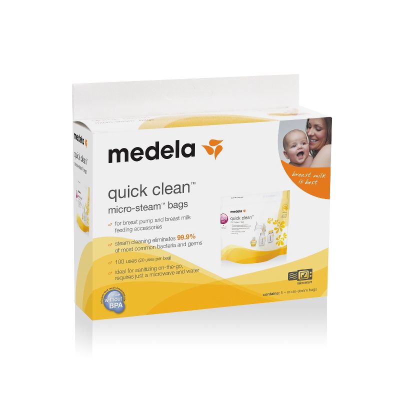 Medela Quick Clean Micro-Steam Sanitizing Bags, 4 of 13