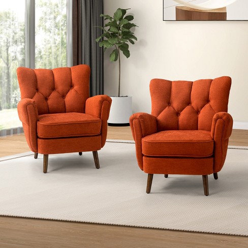 Orange living best sale room chairs