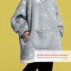 Joyfy Wearable Blanket Hoodie for Kids Adults, Christmas Oversized Flannel Fleece Sweatshirt Blanket, Cozy Blanket Birthday Gift for Family Girls Boys - 4 of 4
