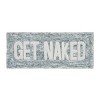 VCNY 24"x60" Home Get Naked Statement Bath Rug Teal Blue - 2 of 4